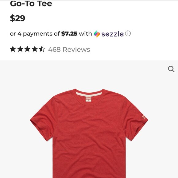 (2) Homage "Go To" T Shirts (1 Maroon, 1 Red) Size L - Picture 2 of 7